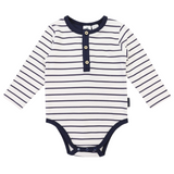 Striped Bodysuit- Navy AW25