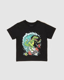 Kids Tees- Surf Rex Black SS23