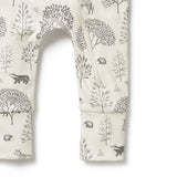 Woodland Organic Zipsuit with feet AW24