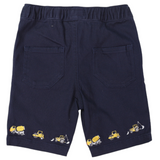 Trucks and Diggers Embroidered  Twill Short Navy SS24