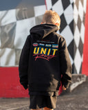 Racing Team Kids Fleece Hoodie- Black AW25