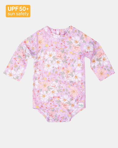 Swim Baby Onesie Long Sleeve Classic- Dahlia SS24