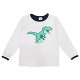 T-REX Applique Tee- Grey AW25