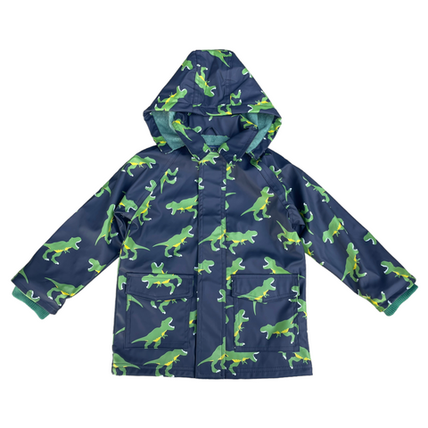 T-Rex Terry Towelling Lined Raincoat Peacoat AW24
