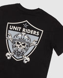 UNIT RIDERS YOUTH TEE- BLACK