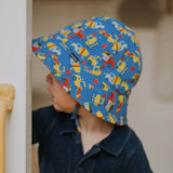 Boys Toddler Bucket Hat Construction Print