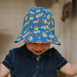 Boys Toddler Bucket Hat Construction Print