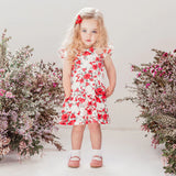 Camilla Floral S/S Mia Dress- Red SS22