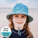 Boys kids Beach Hat Bucket UPF50+ Fish Print