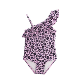 Pink Leopard Asymmetrical one piece