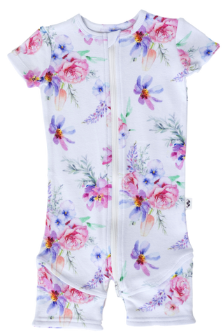 Ava Floral S/S Zip suit