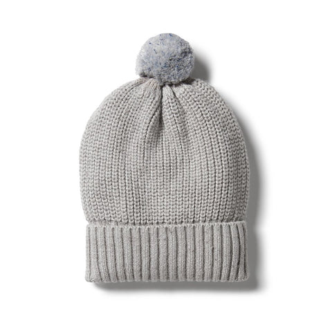 Knitted Hat- Glacier Grey Fleck