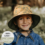 Boys Heritage Explorer Kids Reversible Sun Hat Oakley/ Olive SS21
