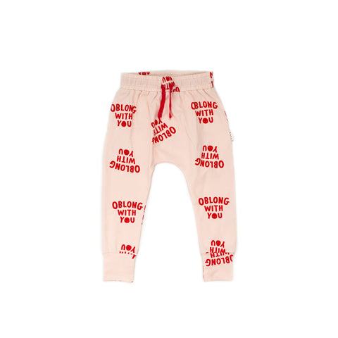 Obolong with you Harem pants- dusk with red