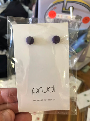 Purple kids earrings 1 pack