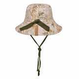 Heritage Explorer Kids Reversible Sun Hat- Mallee/ Olive