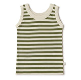 Olive Stripe Organic Singlet SS22