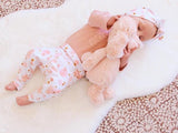 Blush Bubbles Print Bow Knot Headband