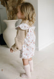 Tilly Ruffle Sleeve Overalls