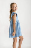 Chambray Summer Luxe Frill Dress