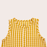 Lemon Gingham Bubble Romper- Lemon SS21