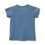 Anchor Blue Organic Pocket Top- organic slub cotton SS21