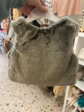 Cotton Tail Fur Vest- grey