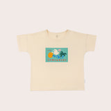 Greetings From Somewhere Relaxed Tee- Crema