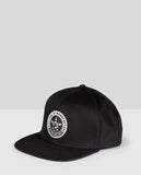 UNIT CLATE FLAT PEAK MENS SNAPBACK- BLACK