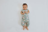 Pelican Sleeveless Romper- Ocean