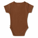 Chocolate Organic Short Sleeve Bodysuit SS22