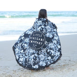 Midnight Blossom Round Towel