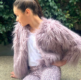 Lilac Shaggy Faux Fur AW21