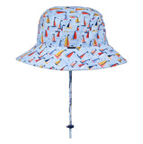 Boys Beach Hat Bucket UPF50+ Boat Print SS21