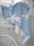BUNNY BLUE/WHITE- Blanket