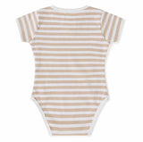 Pebble Stripe Organic Short Sleeve Bodysuit SS22