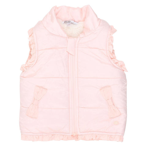 Girls Puffer Vest- pearl pink