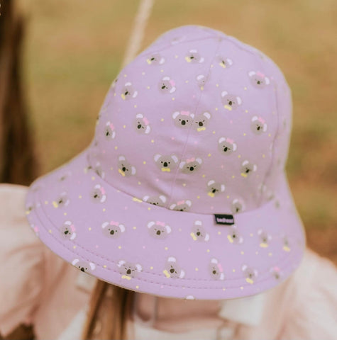 Girls Kids Ponytail Bucket Sun Hat- Koala SS22