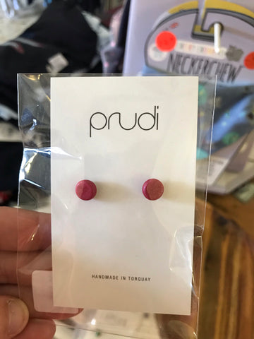 Dark pink kids earrings 1 pack