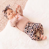 Blush Leopard Print Bow Knot Headband