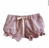 Musk Pink Shirred Shorts