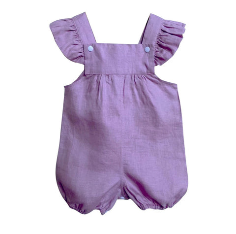 Lilac Ruffle Overalls SS21
