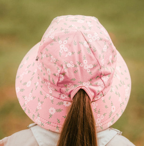 Girls Kids Ponytail Bucket Sun Hat- Bella SS22