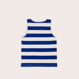 Stay Cool Singlet- Blue Stripe SS21