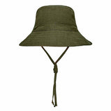 Heritage Explorer Kids Reversible Sun Hat- Mallee/ Olive