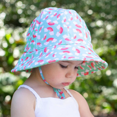 Girls Toddler Bucket Hat Rainbow Print