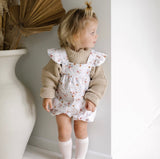 Tilly Ruffle Sleeve Overalls